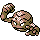Geodude shiny front-facing sprite from Pokémon Crystal