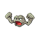Geodude front-facing sprite from Pokémon Pearl