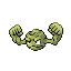 Geodude front-facing sprite from Pokémon FireRed