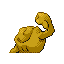 Geodude shiny back-facing sprite from Pokémon FireRed