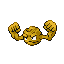 Geodude shiny front-facing sprite from Pokémon FireRed
