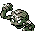 Geodude front-facing sprite from Pokémon Gold
