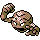 Geodude shiny front-facing sprite from Pokémon Gold