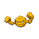 Geodude shiny front-facing sprite from Pokémon SoulSilver