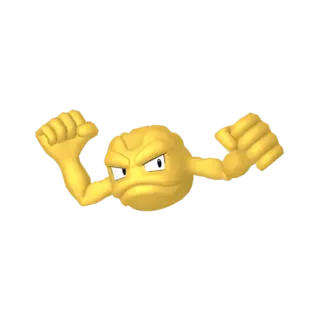Geodude shiny front-facing sprite from Pokémon Alpha Sapphire