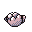 Geodude back-facing sprite from Pokémon Red