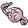 Geodude front-facing sprite from Pokémon Red