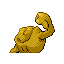 Geodude shiny back-facing sprite from Pokémon Sapphire