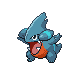 Gible front-facing sprite from Pokémon SoulSilver