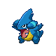 Gible shiny front-facing sprite from Pokémon Platinum