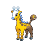 Girafarig shiny front-facing sprite from Pokémon White 2