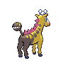 Girafarig back-facing sprite from Pokémon White