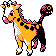 Girafarig front-facing sprite from Pokémon Crystal