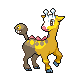 Girafarig front-facing sprite from Pokémon Pearl