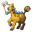 Girafarig shiny front-facing sprite from Pokémon Emerald