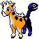 Girafarig shiny front-facing sprite from Pokémon Gold