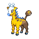 Girafarig shiny front-facing sprite from Pokémon SoulSilver