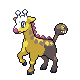 Girafarig front-facing sprite from Pokémon Platinum