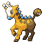 Girafarig shiny front-facing sprite from Pokémon Sapphire