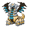 Giratina shiny front-facing sprite from Pokémon Black 2