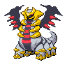Giratina front-facing sprite from Pokémon Black