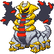 Giratina front-facing sprite from Pokémon Platinum