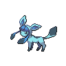 Glaceon front-facing sprite from Pokémon Black