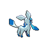Glaceon shiny back-facing sprite from Pokémon Black