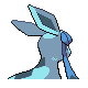 Glaceon back-facing sprite from Pokémon Pearl