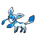 Glaceon shiny front-facing sprite from Pokémon Pearl