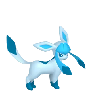 Glaceon front-facing sprite from Pokémon X