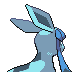 Glaceon back-facing sprite from Pokémon Platinum