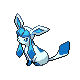 Glaceon shiny front-facing sprite from Pokémon Platinum