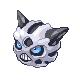 Glalie front-facing sprite from Pokémon Diamond