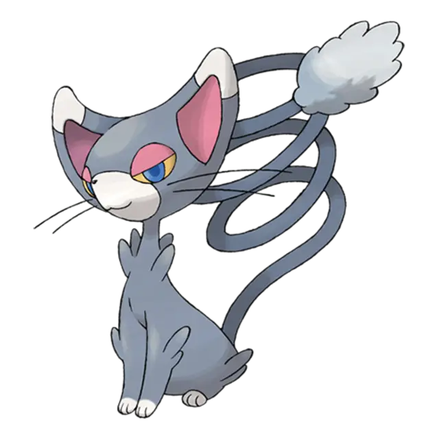 Glameow, the Catty Pokémon — Normal-type Pokémon official artwork