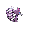 Glameow shiny back-facing sprite from Pokémon Black