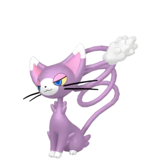Glameow shiny front-facing sprite from Pokémon Brilliant Diamond