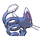 Glameow back-facing sprite from Pokémon Platinum