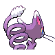 Glameow shiny back-facing sprite from Pokémon Platinum