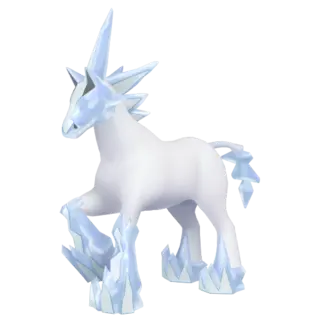 Glastrier front-facing sprite from Pokémon Sword