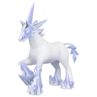 Glastrier shiny front-facing sprite from Pokémon Sword