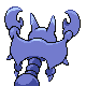 Gligar shiny back-facing sprite from Pokémon SoulSilver