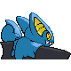 Gliscor shiny back-facing sprite from Pokémon HeartGold