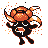 Gloom front-facing sprite from Pokémon Red