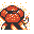 Gloom back-facing sprite from Pokémon Yellow
