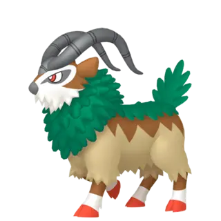 Gogoat front-facing sprite from Pokémon Scarlet
