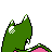 Golbat shiny back-facing sprite from Pokémon Crystal