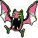 Golbat shiny front-facing sprite from Pokémon Crystal