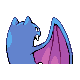Golbat back-facing sprite from Pokémon Pearl