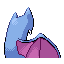 Golbat back-facing sprite from Pokémon FireRed